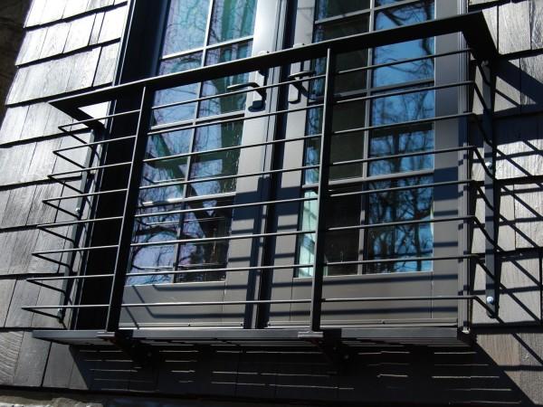 Балконное ограждение из полосы и прутка